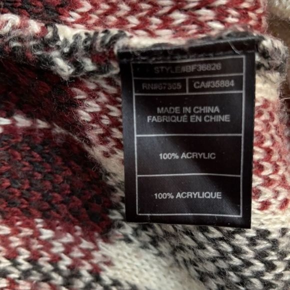 bb Dakota Plaid Shawl Collar Cardigan Sz S - Picture 8 of 12